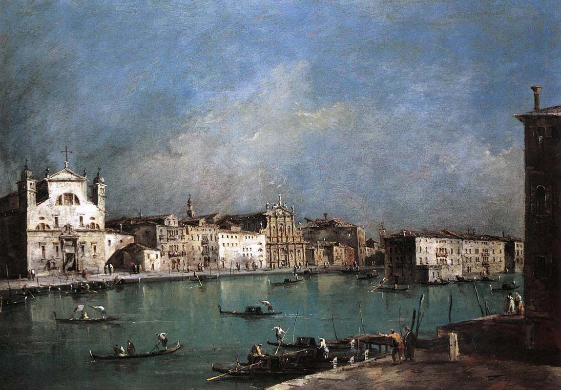 Canal Grande with Santa Lucia